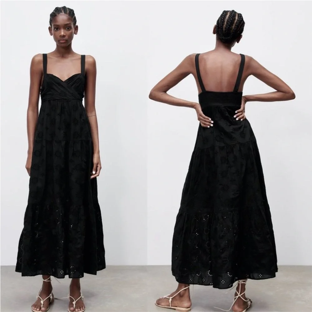 Zara Black Maxi Dress - Picture 1 of 3